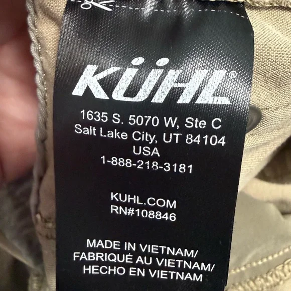 Kuhl Radikl Hiking Pants Sz 33x32 Khaki - Picture 10 of 12